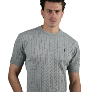 T shirt polo gris